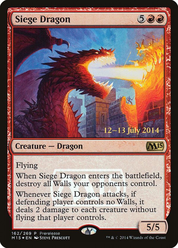 Siege Dragon [Magic 2015 Promos] For Sale