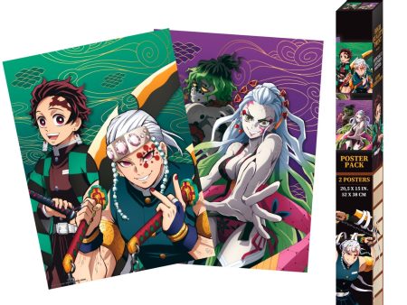 Demon Slayer - Set 2 Chibi Posters - Entertainment District (52x38) For Discount