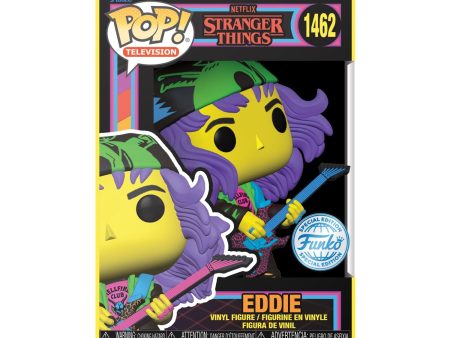 Funko Pop! Television: Netflix Stranger Things - Eddie (Black Light)-(Special Edition) For Sale