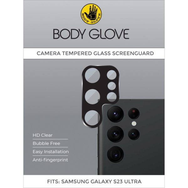 Body Glove Tempered Glass Camera Screen Protector - Samsung Galaxy S23 Ultra on Sale