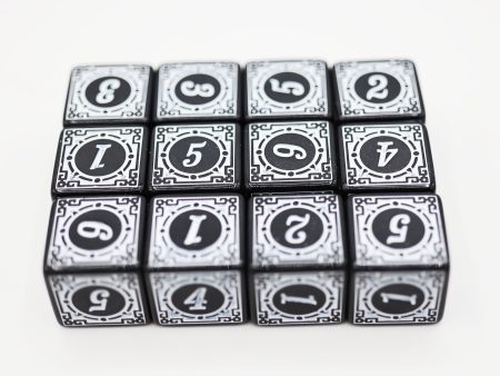 12 piece D6 s - Magic Burst White on Sale