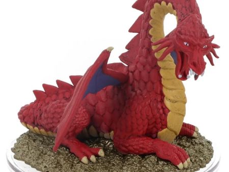 Dungeons & Dragons: Icons of the Realms Set 31 50th Anniversary Classic Red Dragon Boxed Miniature on Sale