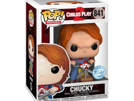 Funko Pop! Movies Jumbo: Childs Play 2 - Chucky With Giant Scissors (FN-POP-00044836) on Sale