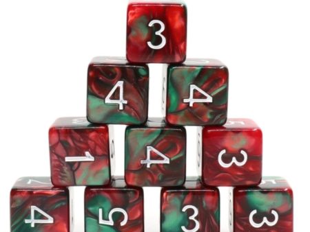 12 piece D6 s - Burning Bush For Cheap