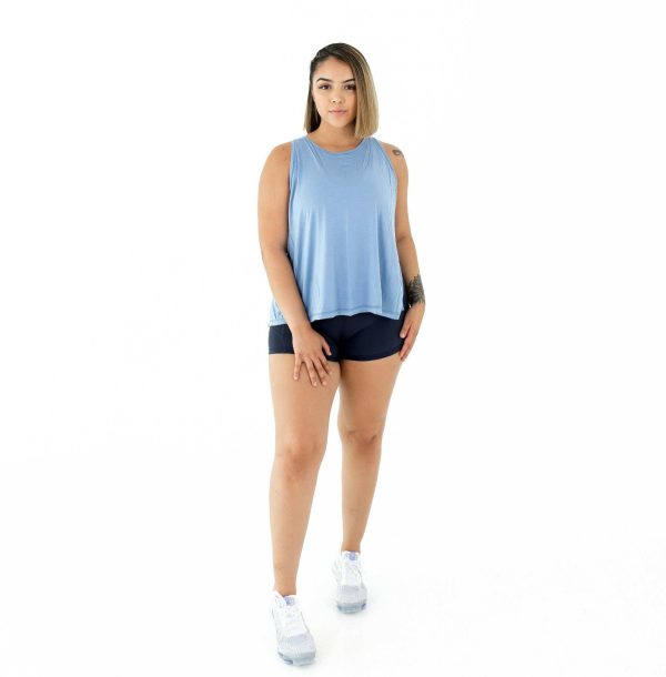 Rubix Tank Top - Light Blue Hot on Sale