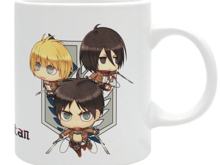 Attack On Titan - Mug - 320ml - Chibi Trio Sale