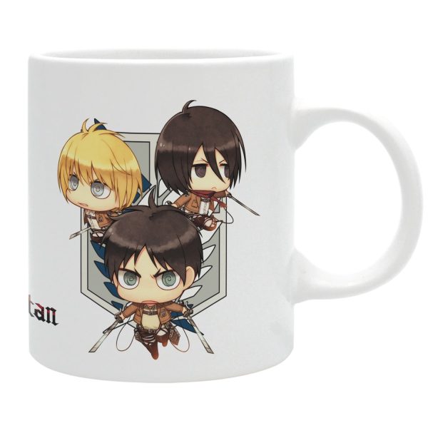 Attack On Titan - Mug - 320ml - Chibi Trio Sale