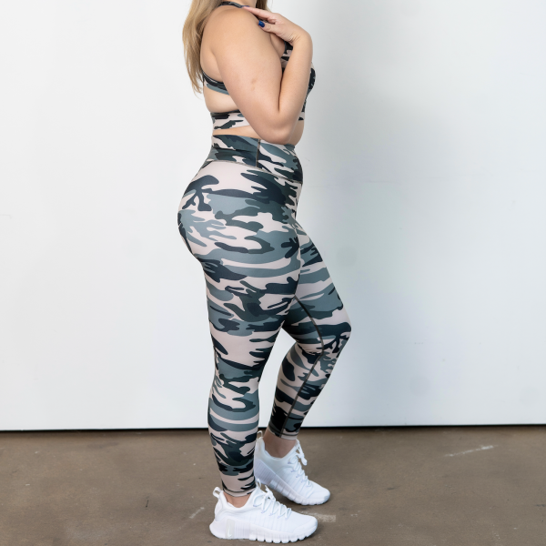 Adore II Leggings - Brown Green Camo Online now