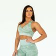 Rebel Seamless Sports Bra (Camo Light Green) Online