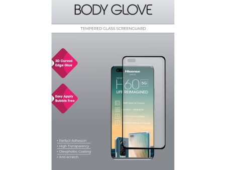 Body Glove 3D Tempered Glass Screen Protector - Hisense H60 5G For Discount