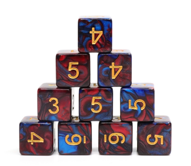 12 piece D6 s - Blue Blood Discount