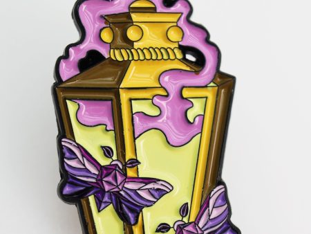 Moonlit Lantern Enamel Pin - Pink Supply