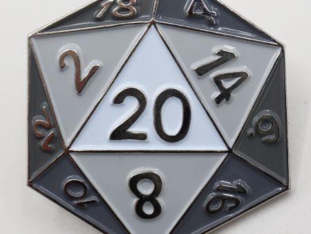 D20 Pin: White For Discount