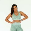 Rebel Seamless Sports Bra (Camo Light Green) Online