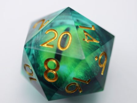 35mm Moving Eye D20 - Green Cyclops Eye For Discount