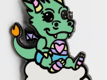 Baby Monster Pin - Dragon For Discount