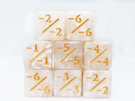 -1 -1 Pearl White Counters for Magic - set of 8 Discount