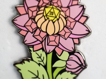 Hollow Hearts Enamel Pin: Dice Dahlia Cheap