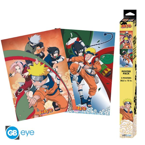 Naruto - Set 2 Chibi Posters - Team 7 (52x38) Fashion