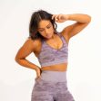 Rebel Seamless Sports Bra (Camo Purple) Online Sale