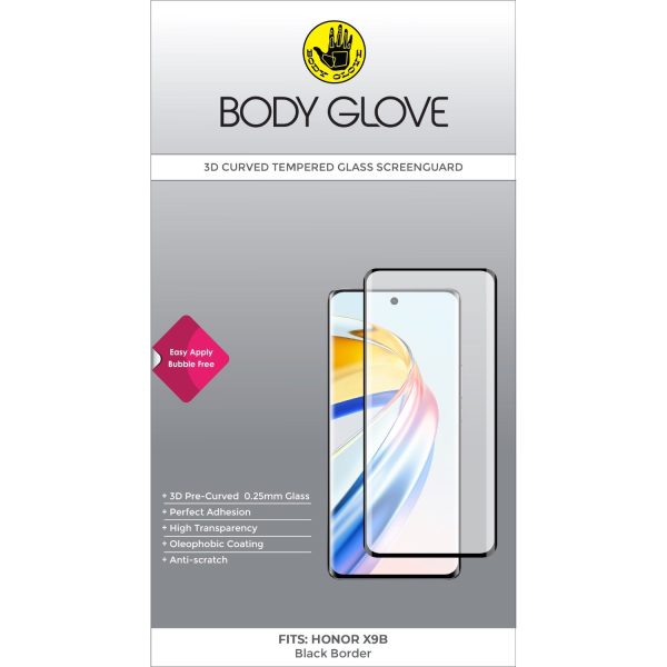 Body Glove 3D Tempered Glass Screen Protector - Honor X9b (BGSGTG-HONX9B) Online now