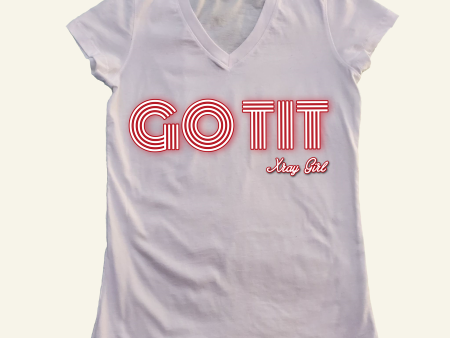 Xray Girl s  Go Tit  V-Neck Tee For Cheap