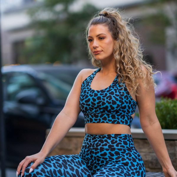 Adore Sports Bra - Blue Leopard Online