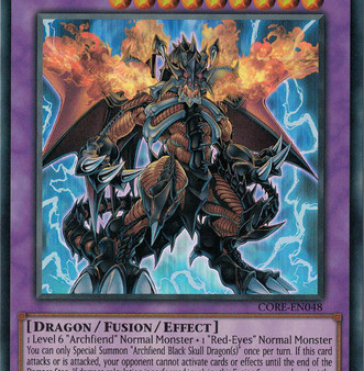 Archfiend Black Skull Dragon [CORE-EN048] Ultra Rare Online Hot Sale